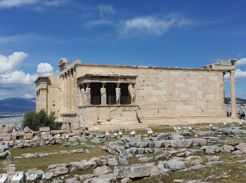 The Erechtheion or Temple of Athena Polias is an ancient Greek Ionic temple-telesterion on the north side of the Acropolis, Athens, which was primarily dedicated to the goddess Athena.